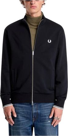 Fred Perry Sudadera con cremallera completa - Sweatshirts & Hoodies - Hombre - Negro - 2XL