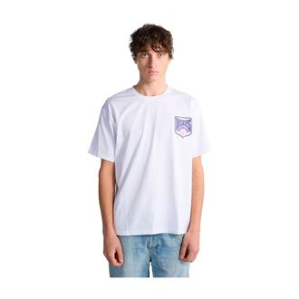 Bisous Skateboards T-Shirts, male, White, Size: XL Blason T-shirt