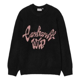 Carhartt Work in Progress Chedda Sweater Black Glassy Pink I035593-3DY-XX