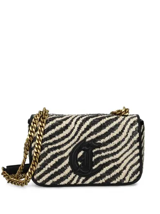 Just Cavalli zebra-print crossbody bag - women - Polypropylene/Polyester/Polyethylene - OS - Black