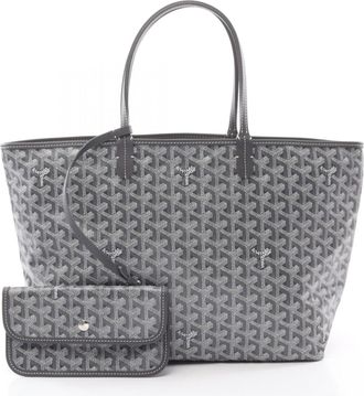 Goyard Coated Canvas Gray Tote Bags