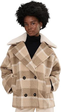 Levi's Wool Blend Peacoat Womens Jacket Camel Combo : SM, Polyester/Wool