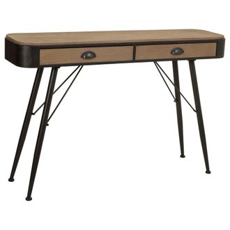 Wanderlust Deco Wanderlust Deco - Recibidor De Madera Y Metal Marron 120x32x80,5