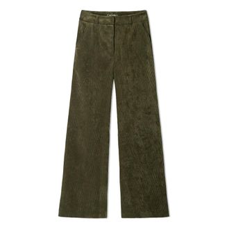 Cambio Broeken, Dames, Groen, XL L32, Wijde broek