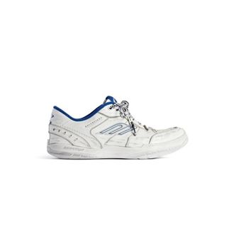 Balenciaga Schoenen, Heren, Wit, 45 EU, Polyester, Hamptons Worn-Out Sneakers