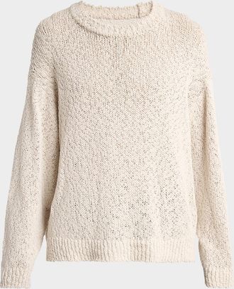 Homme Pliss&eacute; Issey Miyake Men & apos;s Risotto Cotton Texture-Knit Crewneck Sweater