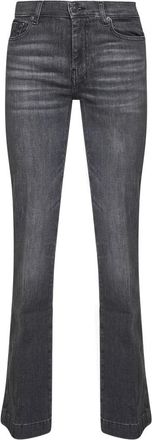 7 For All Mankind Slim Illusion Dojo - Dames - Bootcut Jeans - Zwart - W27 - Katoen - Jeans