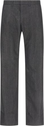 Gucci Denim Broek van Katoenmix - Heren - Straight fit broeken - Grijs - XL - Katoen - Broeken