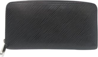 Louis Vuitton Pre-owned Wallets, female, Black, Size: ONE SIZE Pre-owned Leather Wallet