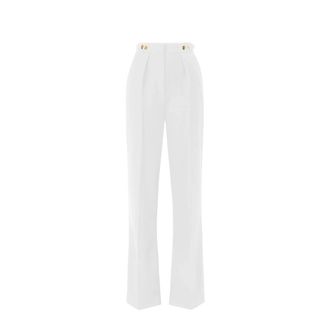 Elisabetta Franchi Pantalone - Dames - Broeken - Wit - Maat: L
