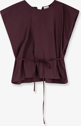 Alysi Top in cotone con cinturino - ALYSI - gender_Woman