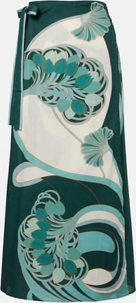 La DoubleJ Falda envolvente Sarong de muselina de algod&oacute;n