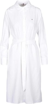Tommy Hilfiger Shirt Dresses, female, White, XL, Womens dress