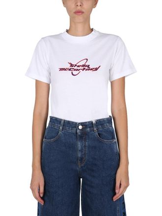 Stella McCartney Stella Mc Cartney T Shirt With Logo Print