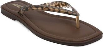Mia Trixie Flip Flop in Leopard Print at Nordstrom, Size 6.5