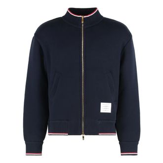 Thom Browne Heren, Sweatshirts & Hoodies, Blauw, Maat: M Katoen