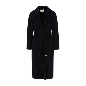 Michael Kors Black Robe Coat - female - Michael Kors - Belted Coats - Black - S - Coats