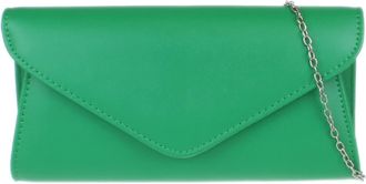 Girly HandBags Womens Plain Clutch Bag (Green)