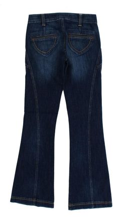 Roberto Cavalli Womens Blue Cotton Stretch Low Waist Jeans Clothing