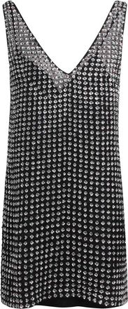 Max Mara Short organza dress and sequins