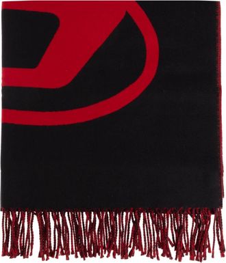 Diesel Sjaal S-Tevie - Heren - Wintersjaals - Zwart - ONE Size - Wol - Accessoires