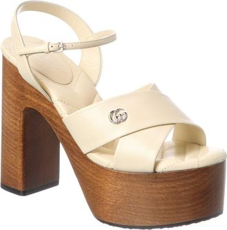 Gucci Gg Leather Sandal