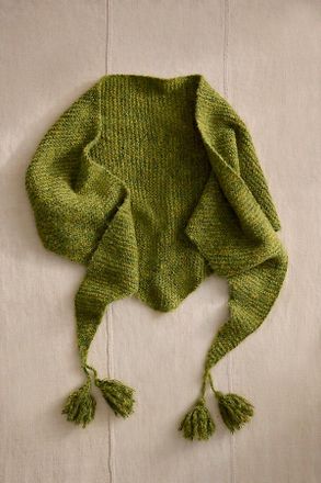 Terrain Tasseled Triangle Scarf