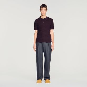 Sandro Poloshirt aus Frottee