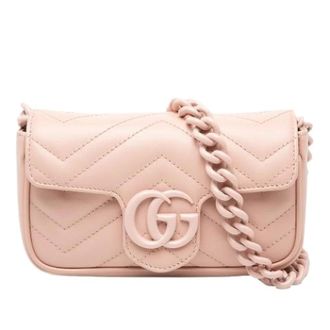 Gucci Pre-owned Quilted Belt Bag - Dames - Pre-owned - Roze - Maat: ONE Size Leer