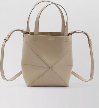 Loewe puzzle fold mini tote bag shoulder strap