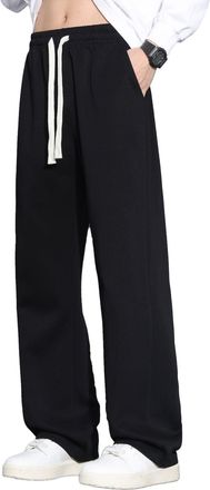 Generic SHAGGA Mens Jogger Track Bottoms Sweatpants Straight Open Hem Pants Elastic Waistband with Pockets Running,Jogging,Yoga (UK, Alpha, XXL, Regular, Regu