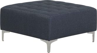 Beliani Otomana tela gris oscuro