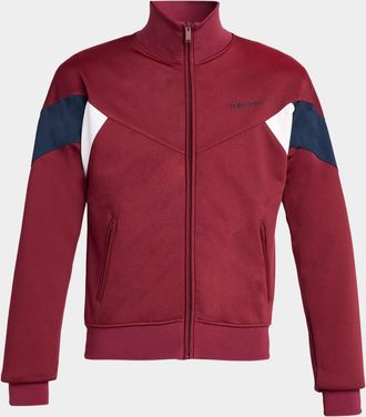 Alexander McQueen Men & apos;s Technical Loopback Chevron Track Jacket