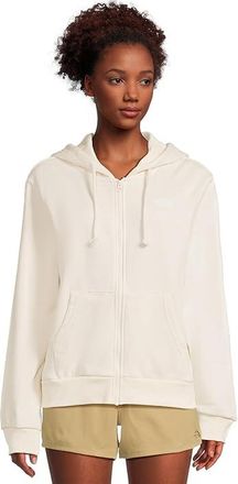 The North Face Evolution Embroidered Full Zip Hoodie Womens Sweatshirt White Dune : 2XL, Cotton/Polyester