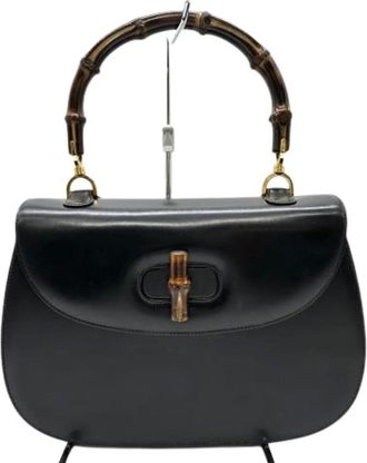 Gucci Pre-owned Handbags, female, Black, Size: ONE SIZE Pre-owned Vintage Bamboo Handbag
