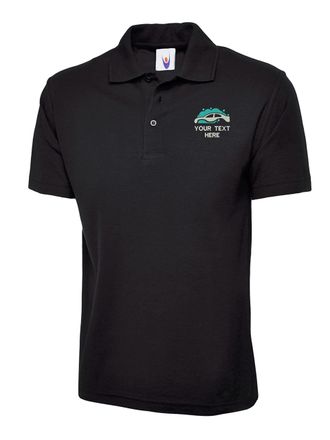 Generic Personalised Car Wash Polo Shirt Any Text Car Wash Uniform Car Wash Services Car Wash Logo Unisex Adults Polo (Black, M, m)