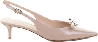 Roberto Festa Milano Senya slingback pumps met strikdetail - Beige