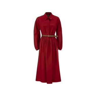 Max Mara Maxi Dresses, female, Red, Size: 2XS Mstmarmo Dress