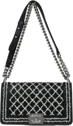 Chanel Pre-owned Vintage Cross Body Bag - Dames - Vintage Schoudertas - Zwart - ONE Size - Leer - Vintage