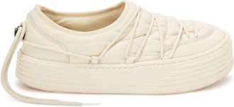 Palm Angels Snow puff low-top sneakers - women - Polyester/Polyester/Rubber - 35.5 - Neutrals