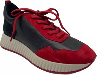 Softwaves Womens Aki Sneakers In Ferarri/black