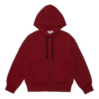 Comme Des Gar&ccedil;ons (WMNS) COMME des GARCONS PLAY FW25 x Invader Zipped Hoodie Red AZ-T333-051-2