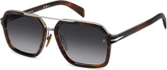 Eyewear by David Beckham Heren, Accessoires, Bruin, Maat: 58 MM