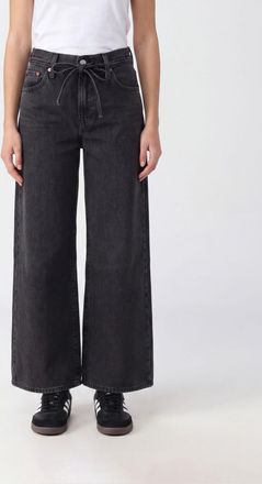 Levi's Jeans 728 a vita media in denim di cotone con gamba larga