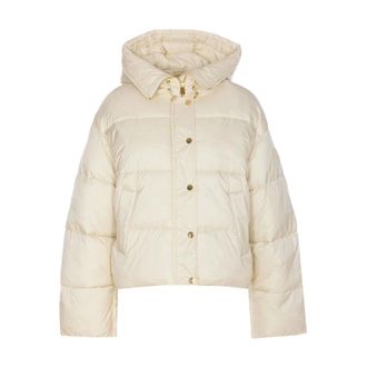 Pinko Pinko, Jassen, Dames, Wit, XS, Polyester, Impasto Gewatteerde Jas