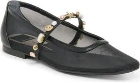 Dolce Vita Aresia Flat in Onyx Mesh at Nordstrom Rack, Size 6.5