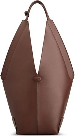 Tod's small leather tote bag - women - Calf Leather - One Size - Brown
