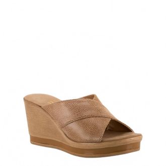 Onex Womens Dianne Slide Wedge In Beige