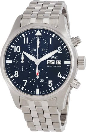 IWC Pilots Chronograph Automatic Black Dial Mens Watch IW388113