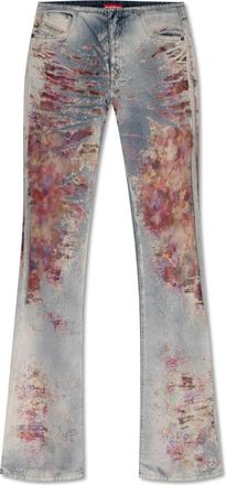 Diesel D-Shark-Fse Jeans - Dames - Bootcut Jeans - Veelkleurig - W26 - Denim - Jeans